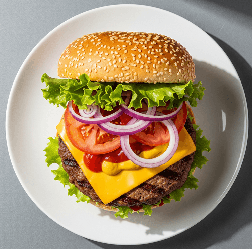 Plain Burger With Cheese 